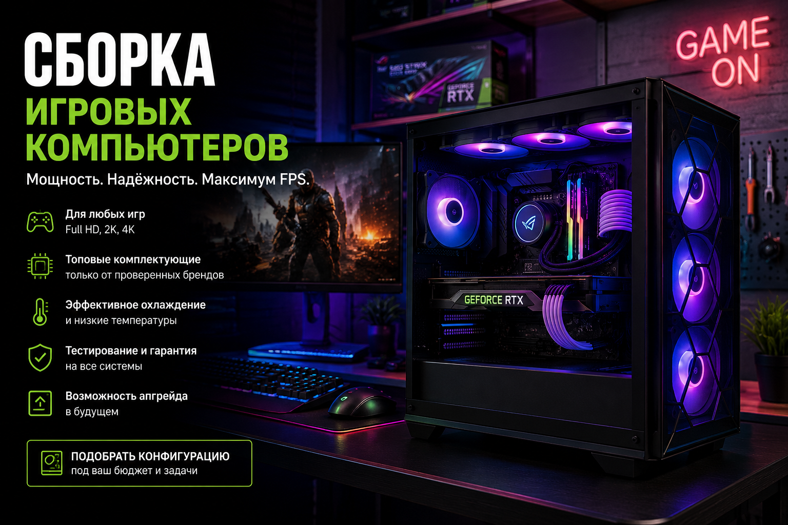 Сборка игровых компьютеров Сборка игровых компьютеров