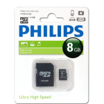 Micro SecureDigital 8GB Philips microSDHC Class 10 (SD адаптер) (FM08MA45B 97)