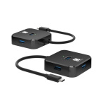 5bites Концентратор HB34C-316BK TYPE-C -> 4*USB3.0   BLACK