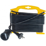 Удлинитель силовой Stayer 55014-15_z01  розеток 1шт  2x0.75 кв.мм  15м  ПВС  рамка пластиковая  черн