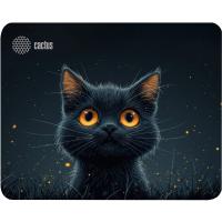 Коврик для мыши Cactus Black Cat 250x200x3мм (CS-MPC-D09S)