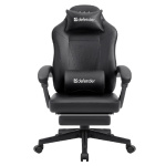 Игровое кресло Cruiser Черный PU подножка DEFENDER