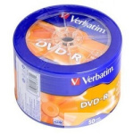 Verbatim  Диски DVD-R  4.7Gb 16-х  50шт. Shrink (43731)
