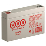 WBR Батарея GP672 (6V 7 2Ah)