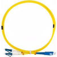 Rexant (50-2114-1) Патч-корд оптический одномодовый (SM) 9/125 OS2 разъемы zip-cord LC/UPC-SC/UPC 3мм Duplex LSZH 1м желтый