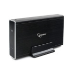 Gembird EE3-U3S-80 Внешний корпус 3.5" чёрный  USB 3.0  SATA  HDD SSD  до 10 Тб  алюминий
