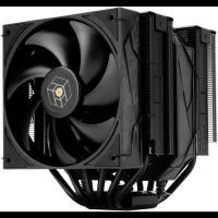 Thermalright Кулер Royal Pretor 130 Black LGA115X/1200/1700/1851/2011/2066 (1x120mm + 1x130mm PWM Fan, медное основание, 6 тепл. трубок 6мм) / TRRP130