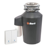 Bort Измельчитель пищевых отходов ALLIGATOR GREEN {Мощность 750 Вт; Объем камеры 1600 мл; Размер 410