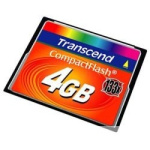 Compact Flash 4Gb Transcend  (TS4GCF133) 133-x
