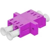 Rexant (50-6083) Оптический проходной адаптер LC-LC Duplex MM (OM4) UPC пластиковый корпус пурпурный (magenta) (Упаковка 10 шт)