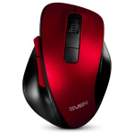 Беспроводная мышь RX-525SW красная  (бесшумн. кл.  5+1кл. 600-1400DPI  Soft-touch  блист.)