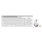 Клавиатура + мышь A4Tech Fstyler FB2535C клав:белый серый мышь:белый серый USB беспроводная Bluetoot