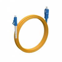 Rexant (50-1114-5) Патч-корд оптический одномодовый (SM) 9/125 OS2 разъемы zip-cord LC/UPC-SC/UPC 3мм Simplex LSZH 5м желтый