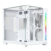 Ginzzu V440 RGB подсветка, закаленное стекло 1*USB 3.0,1*USB 2.0, AU Белый mATX