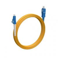 Rexant (50-1114-2) Патч-корд оптический одномодовый (SM) 9/125 OS2 разъемы zip-cord LC/UPC-SC/UPC 3мм Simplex LSZH 2м желтый