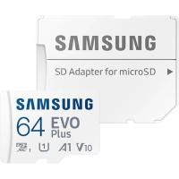 Micro SecureDigital 64GB Samsung Class 10 Evo Plus U1 (R/W 160 MB/s) + SD адаптер [MB-MC64SA/EU/CN]