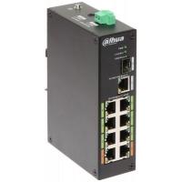 DAHUA DH-LR2110-8ET-120 8-портовый неуправляемый коммутатор с ePoE, уличное исполнение, 8xRJ45 1Gb ePoE, 1xRJ45 1Gb + 1xSFP 1Gb uplink, суммарно 120Вт