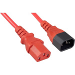 Cabeus PC-189-VDE-1.8M-RD Кабель питания монитор-компьютер IEC 320 C13 - IEC 320 C14 (3x0.75)  красн