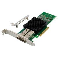 ORIENT XWT-INT520PE8 2SFP+, Сетевая карта PCI-Ex8 v2.0 2xSFP+ 10Gbps Server NIC, Intel 82599ES chipset, 10/1 Гбит/с, 2 планки крепления в комплекте (3