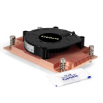 Exegate EX297634RUS Кулер ESNK-P0062AP4v2.PWM.1U.SP3.Cu (радиальный (улитка)  медный  1U  LGA SP3  T