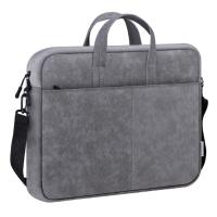 Defender Сумка для ноутбука Solid  15.6" PU кожа, серый, карман (26088)			