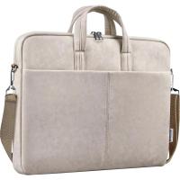 Defender Сумка для ноутбука Solid  15.6" PU кожа, бежевый, карман (26126)