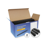 ГЕЛЕОС Пластиковые пружины BCA4-10B 10 мм черные 100 шт.