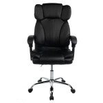 Кресло офисное Filum FL-CH-OFB-010 бизнес  крестовина из металла хром  спинка сиденье экокожа  газли