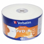Verbatim  Диски DVD-R  4 7 Gb 16x DataLife Inkjet Printable  Shrink  50 шт (43793)