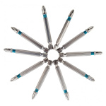 GROSS Набор бит PH2 х 70  сталь S2  10 шт. [11378]