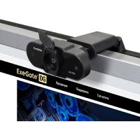 Exegate EX287385RUS Веб-камера ExeGate BlackView C525 HD (матрица 1/3"1,3 Мп,1280х720,720P,30fps,4-линзовый объектив,USB+35mm Jack,фиксированный фокус