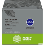 Этикетки Cactus CS-LW-99014 сег.:101x54мм черный белый 220шт рул Dymo Label Writer 450 4XL