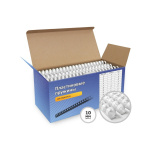 ГЕЛЕОС Пластиковые пружины BCA4-10W 10 мм белые 100 шт.