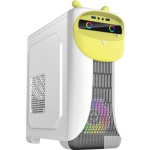 GameMax Корпус Cute OWL W-Y без БП (Midi Tower  ATX  Бело-желтый  1*USB3.0 + 2*USB2.0  2*120мм)