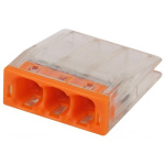 ЭРА Б0043941 NO-224-23 Клемма СМК компактная  серия 203  3 отверстия  0 5-2 5 мм2