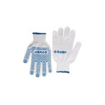 ЗУБР Перчатки трикотажные  12 класс  х б  с защитой от скольжения  L-XL [11451-XL]