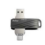 Netac USB Drive 128GB US11 NT03US11C-128G-32BK USB3.0 черный серебристый