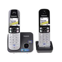 Panasonic KX-TG6812RUB Радиотелефон черный (2 трубки с ЖК диспл., DECT)