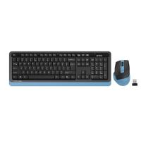 Комплект (клавиатура+мышь) A4TECH Fstyler FG1035, USB, беспроводной, черный [fg1035 navy blue]
