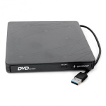 USB 3.0 Gembird DVD-USB-03 пластик  черный