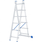 СИБРТЕХ Лестница  2 х 6 ступеней  алюминиевая  двухсекционная  Россия [97906]