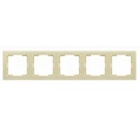 Iek EMB50-K33 РГ-5-БК Рамка 5 мест. гориз. BOLERO кремовый