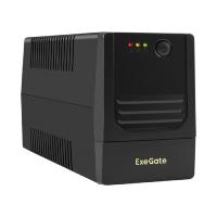 Exegate EX299753RUS ИБП ExeGate Power NB-600.LED.AVR.2SH (600VA/360W, LED, AVR, 2*EU/Тип F(Schuko), батарея 12V 7.2Ah, Black)