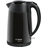 Чайник электрический Bosch TWK3P423 1.7л. 2400Вт черный (корпус: нержавеющая сталь)