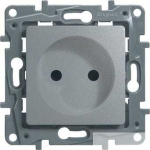 Legrand 672434 Розетка 2К со шторками - немецкий стандарт - винтовые зажимы - 16 А - 250 В~ - Etika 