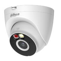 DAHUA DH-IPC-T3AP-PV-0280B Уличная турельная IP-видеокамера Smart Dual Light 3Мп, 1/2.8” CMOS, объектив 2.8мм, видеоаналитика, ИК 30м, LED 30м, микроф