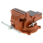 SPARTA Тиски слесарные  100 мм  поворотные  с наковальней [186235]