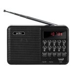 Perfeo радиоприемник цифровой PALM FM+ 87.5-108МГц  MP3  питание USB или 18650  черный (i90-BL) [PF_