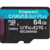Micro SecureDigital 64GB Kingston SDCG4/64GBSP Canvas Go! Plus V30 A2 w/o adapter