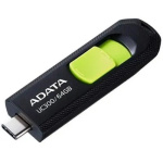 A-DATA Flash Drive 64GB USB (Type-C) A-Data UC300 USB3.2  черный и зеленый [acho-uc300-64g-rbk gn]